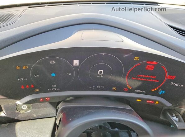 WP0AB2Y19MSA42557 2021 PORSCHE TAYCAN Black Vista del cuadro de instrumentos