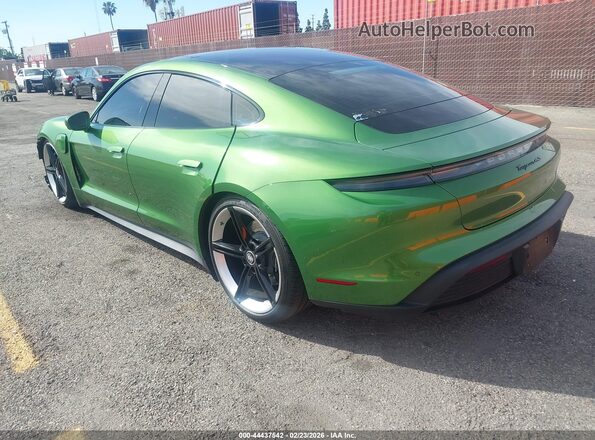 WP0AB2Y1XLSA52545 2020 PORSCHE TAYCAN Green Tył lewy