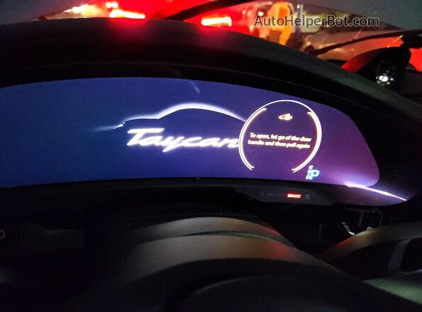 WP0AC2Y15PSA52245 2023 PORSCHE TAYCAN Синий Вид щитка приборов