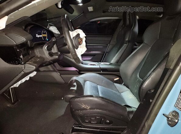 WP0AC2Y15PSA52245 2023 PORSCHE TAYCAN Синий Вид салона спереди