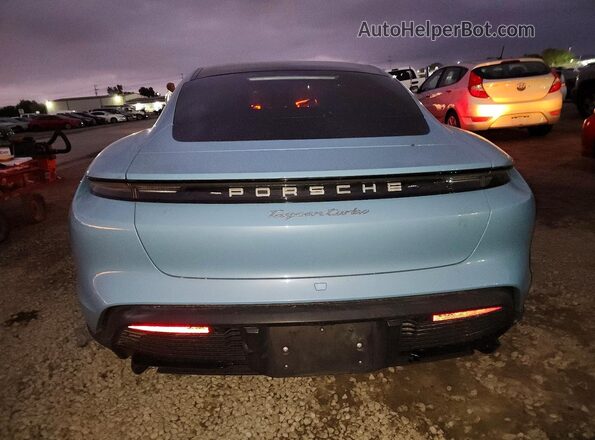WP0AC2Y15PSA52245 2023 PORSCHE TAYCAN Синий Вид сзади