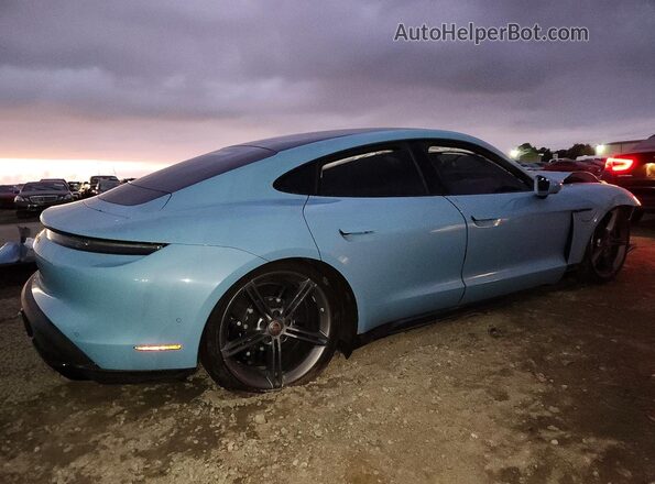 WP0AC2Y15PSA52245 2023 PORSCHE TAYCAN Синий Задняя правая четверть