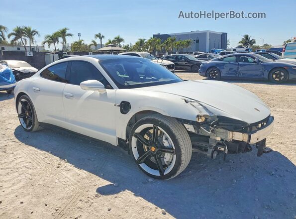 WP0AC2Y19MSA63714 2021 PORSCHE TAYCAN White Przód prawy