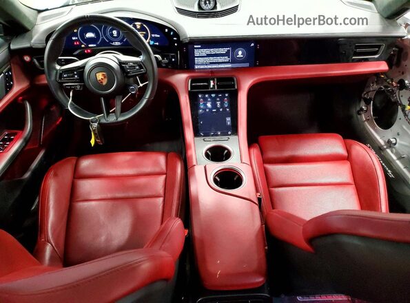 WP0AC2Y1XLSA70430 2020 PORSCHE TAYCAN White წინა პანელის ხედი