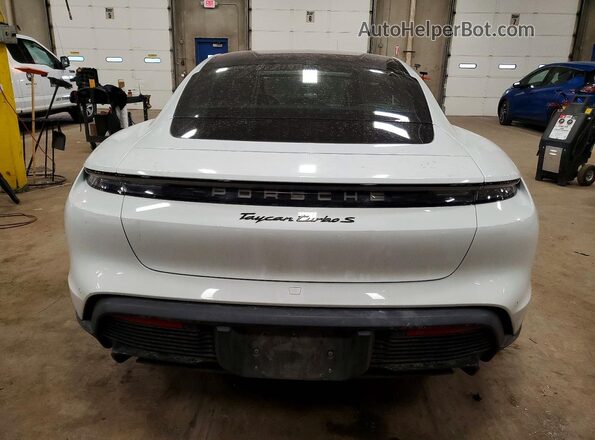 WP0AC2Y1XLSA70430 2020 PORSCHE TAYCAN White უკანა ხედი