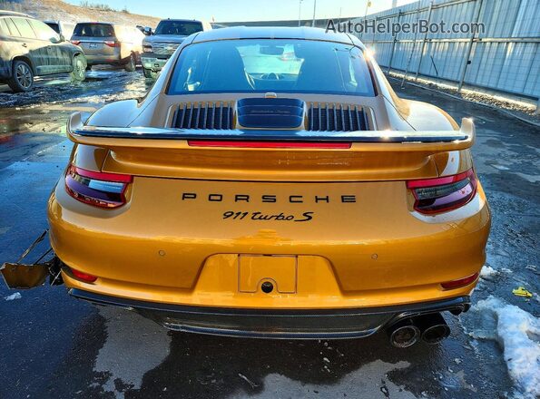 WP0AD2A99JS156951 2018 PORSCHE 911 Orange Rear view