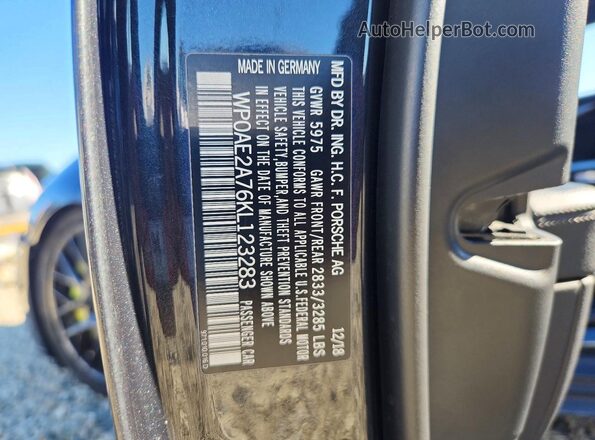 WP0AE2A76KL123283 2019 PORSCHE PANAMERA Gray Widok komory silnika