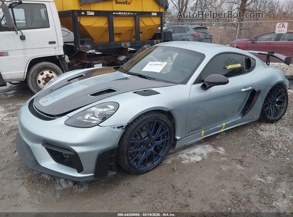 WP0AE2A89PS280800 2023 PORSCHE CAYMAN Light Blue Передняя левая четверть
