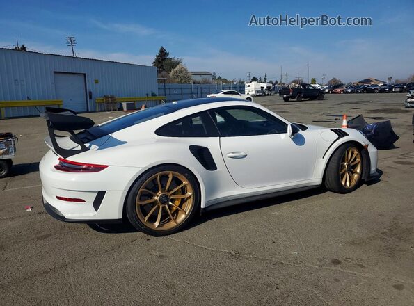 WP0AF2A9XKS165475 2019 PORSCHE 911 White უკანა მარჯვენა