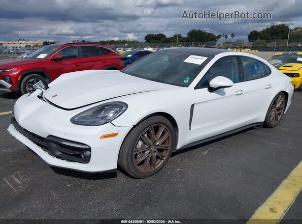 WP0AJ2A70PL102691 2023 PORSCHE PANAMERA White Առջևի ձախ երեք քառորդ տեսարան