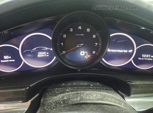 WP0AJ2A77PL102199 2023 PORSCHE PANAMERA Серый Вид щитка приборов