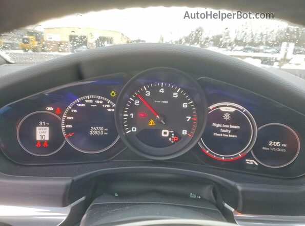 WP0AJ2A78PL101174 2023 PORSCHE PANAMERA Black ხელსაწყოთა პანელის ხედი