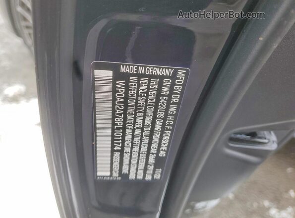WP0AJ2A78PL101174 2023 PORSCHE PANAMERA Black VIN კოდის სტიკერის ხედი