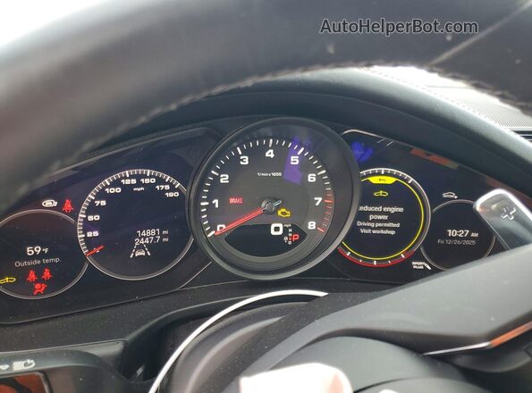 WP0AJ2A7XPL100950 2023 PORSCHE PANAMERA Gray Սարքավորումների վահանակի տեսք