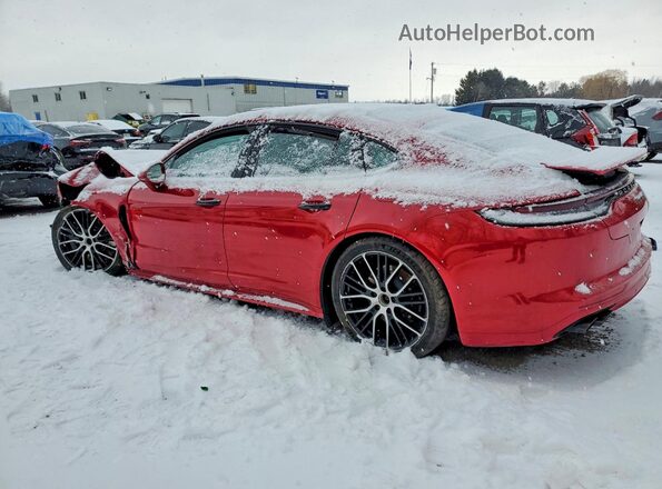 WP0AK2A76PL132050 2023 PORSCHE PANAMERA Красный Задняя левая четверть