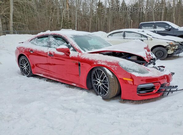 WP0AK2A76PL132050 2023 PORSCHE PANAMERA Красный Передняя правая четверть