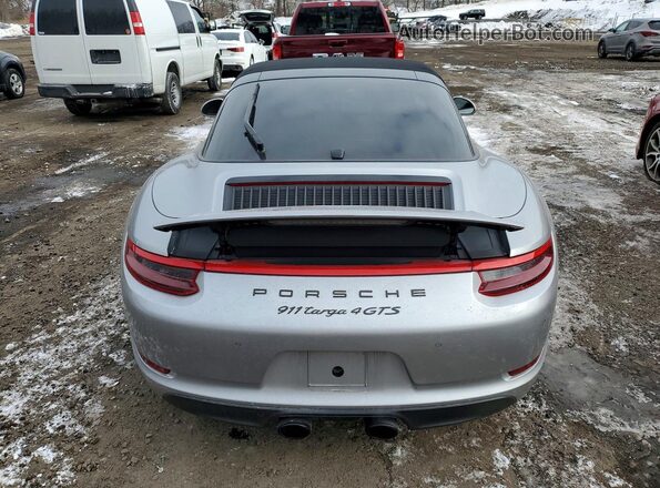 WP0BB2A98JS134997 2018 PORSCHE 911 Silver უკანა ხედი