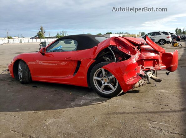 WP0CA2A85GS120546 2016 PORSCHE BOXSTER Red Հետևի ձախ