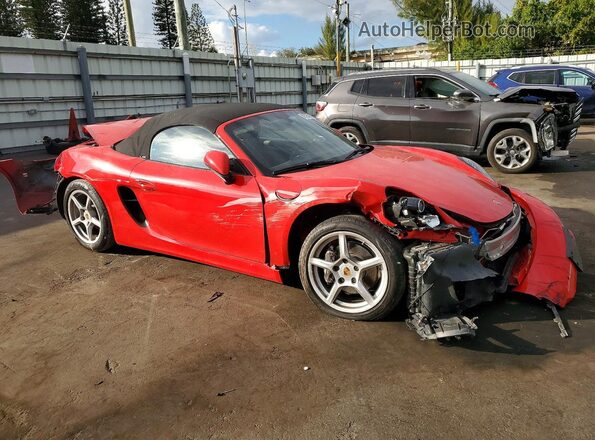 WP0CA2A85GS120546 2016 PORSCHE BOXSTER Red Առջևի աջ