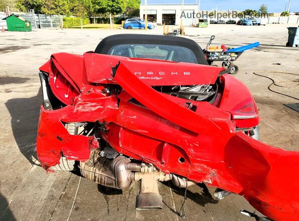 WP0CA2A85GS120546 2016 PORSCHE BOXSTER Red Հետևի տեսք