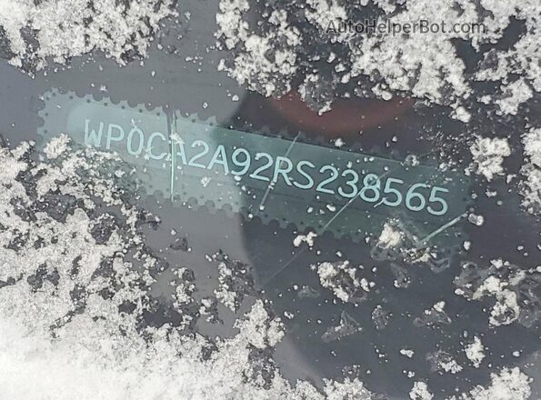 WP0CA2A92RS238565 2024 PORSCHE 911 White Widok naklejki z numerem VIN