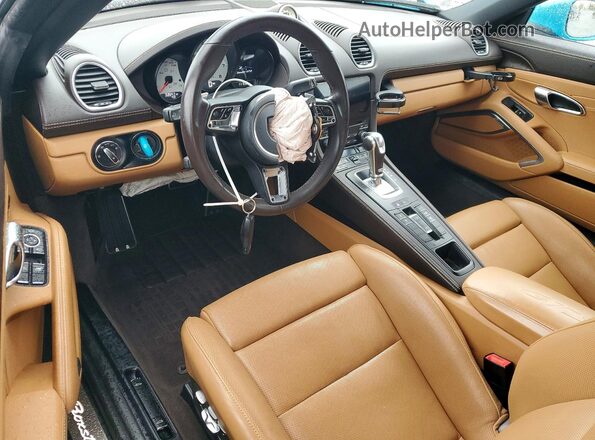 WP0CB2A80KS228658 2019 PORSCHE BOXSTER Blue Dashboard view