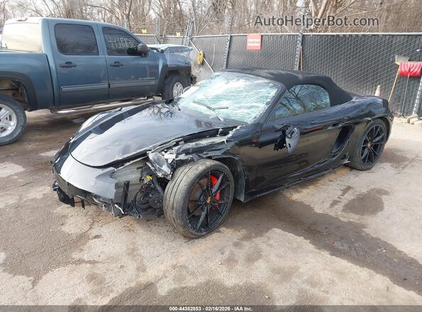 WP0CB2A80MS225228 2021 PORSCHE BOXSTER Black წინა მარცხენა ხედი სამი მეოთხედიდან