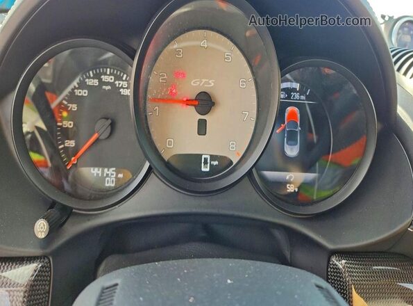 WP0CB2A86KS228258 2019 PORSCHE BOXSTER Blue Instrument cluster view