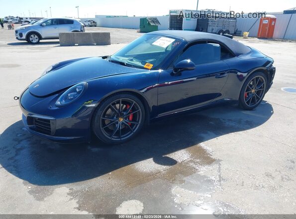 WP0CB2A91HS154877 2017 PORSCHE 911 Синий Передняя левая четверть