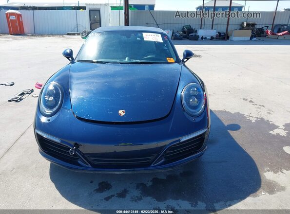 WP0CB2A91HS154877 2017 PORSCHE 911 Синий Вид задней части салона