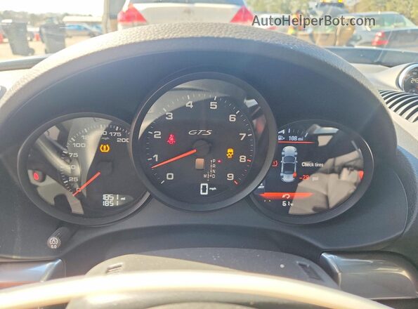 WP0CD2A85SK230125 2025 PORSCHE BOXSTER Silver Instrument cluster view