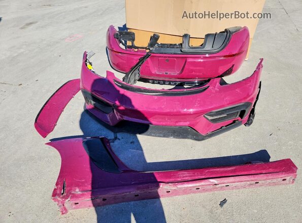 WP0CE2A85RK240063 2024 PORSCHE BOXSTER Purple Vista del compartimento del motor