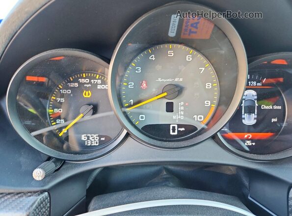 WP0CE2A85RK240063 2024 PORSCHE BOXSTER Purple Vista del cuadro de instrumentos