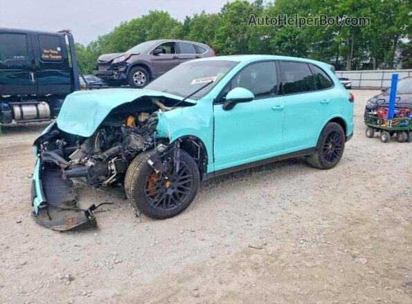 WP1AA2A20HKA80380 2017 PORSCHE CAYENNE Blue Հետևի ձախ