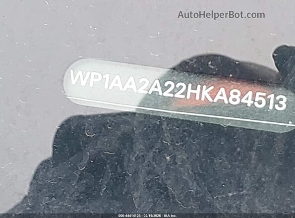 WP1AA2A22HKA84513 2017 PORSCHE CAYENNE Синий 