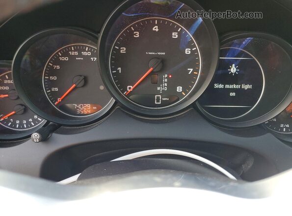 WP1AA2A27HKA91912 2017 PORSCHE CAYENNE Gray ხელსაწყოთა პანელის ხედი