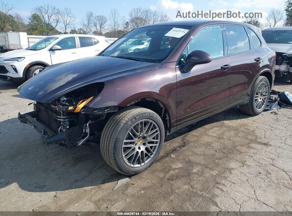 WP1AA2A28JKA00958 2018 PORSCHE CAYENNE Бордовый Передняя левая четверть