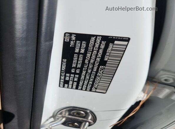 WP1AA2A55KLB04278 2019 PORSCHE MACAN White 