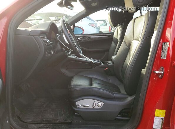WP1AA2A59KLB06003 2019 PORSCHE MACAN Red Вид салону спереду
