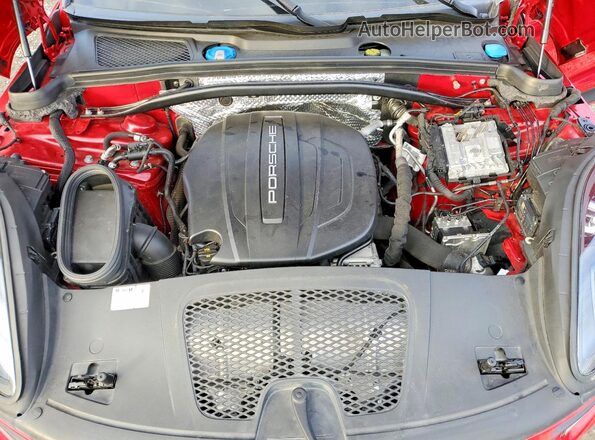WP1AA2A59KLB06003 2019 PORSCHE MACAN Red Вид задньої частини салону