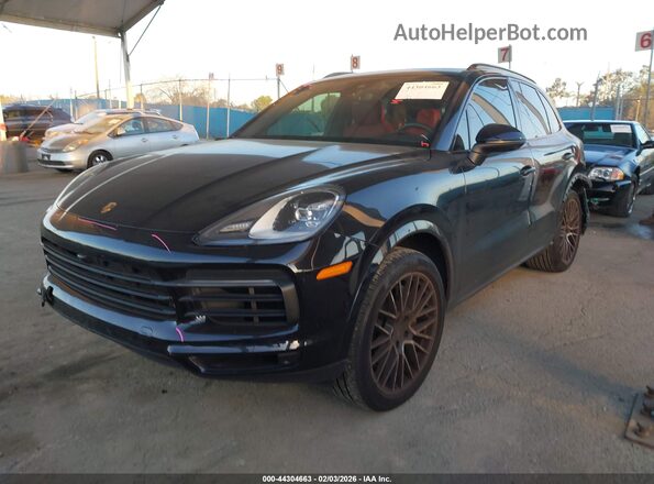 WP1AA2AY2MDA00483 2021 PORSCHE CAYENNE Black წინა მარცხენა ხედი სამი მეოთხედიდან