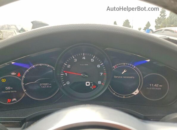 WP1AA2AY3KDA00912 2019 PORSCHE CAYMAN Blue Widok zestawu wskaźników