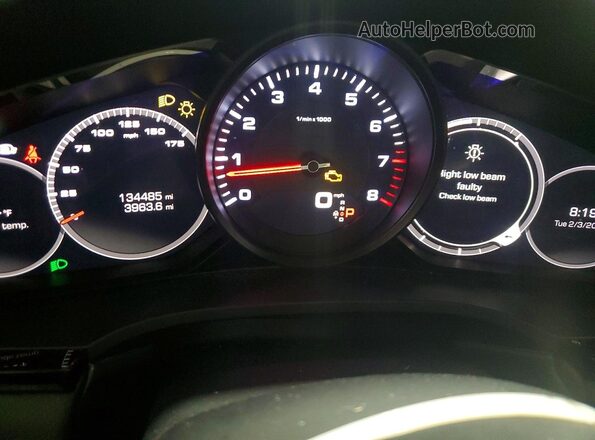 WP1AA2AY3LDA02192 2020 PORSCHE CAYENNE Black Instrument cluster view