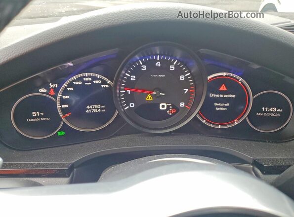 WP1AA2AY5KDA06131 2019 PORSCHE CAYENNE Black ხელსაწყოთა პანელის ხედი