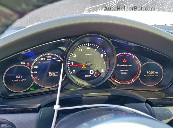 WP1AA2AY6LDA02154 2020 PORSCHE CAYENNE Blue Vista del cuadro de instrumentos
