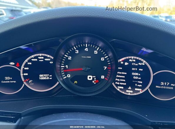 WP1AA2AY7KDA07037 2019 PORSCHE CAYENNE White უკანა სავარძლების ხედი
