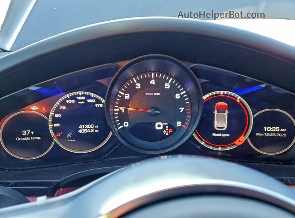 WP1AA2AY8MDA07664 2021 PORSCHE CAYENNE Black Instrument cluster view