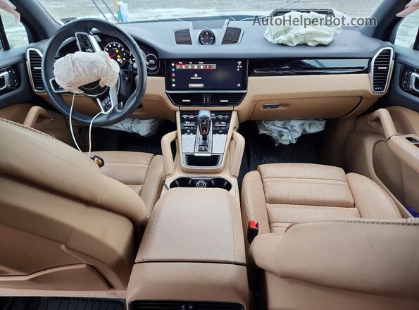 WP1AA2AY8PDA10505 2023 PORSCHE CAYENNE Blue Առջևի վահանակի տեսք