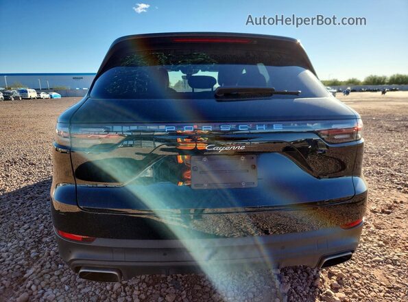 WP1AA2AY9LDA00270 2020 PORSCHE CAYENNE Black Հետևի տեսք