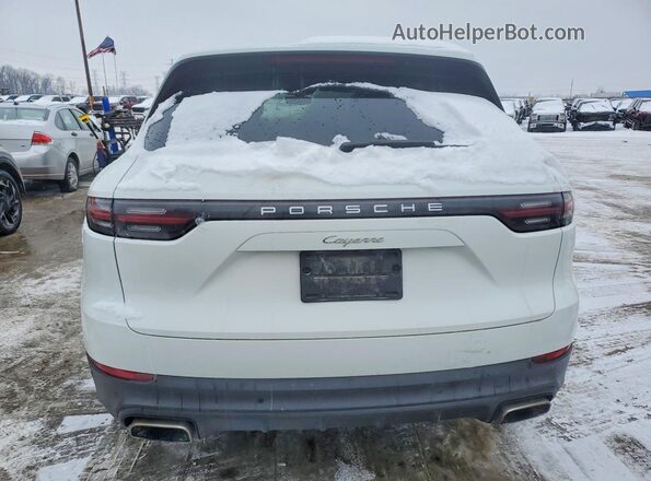 WP1AA2AY9MDA00061 2021 PORSCHE CAYENNE White უკანა ხედი